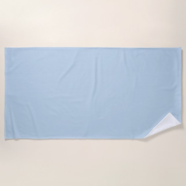 Beau blue  (solid colour)  beach towel (Front)