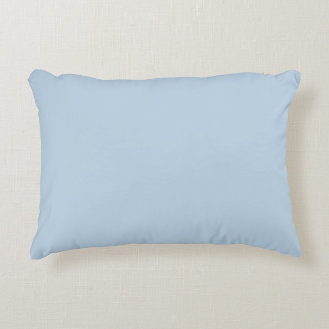 Beau blue  (solid colour)  decorative cushion (Front)