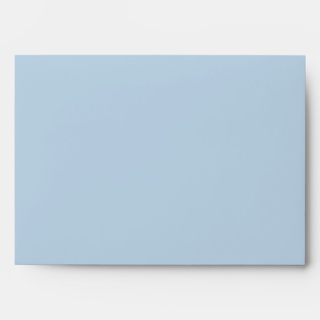 Beau blue  (solid colour)  envelope (Front)