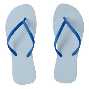 Beau blue (solid colour) flip flops