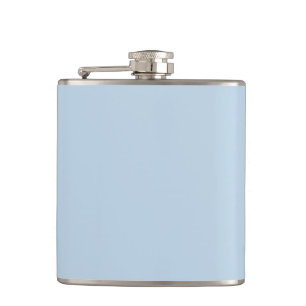 Beau blue (solid colour) hip flask