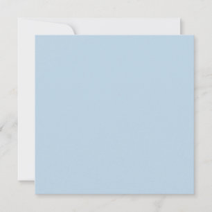 Beau blue (solid colour) invitation