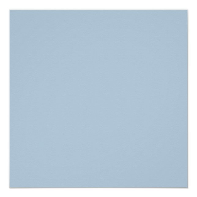 Beau blue  (solid colour)  poster (Front)