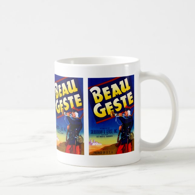 Beau Geste Label Coffee Mug (Right)
