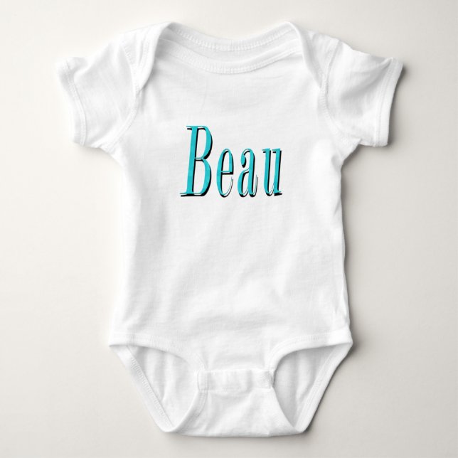 Beau Name Logo, Baby Bodysuit (Front)
