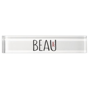Beau Nameplate