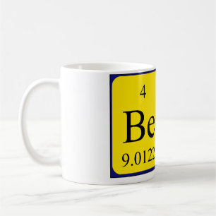 Beau periodic table name mug