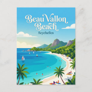 Beau Vallon Beach Seychelles Postcard