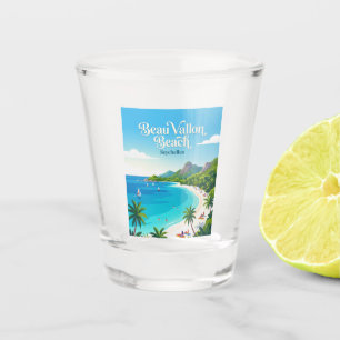 Beau Vallon Beach Seychelles Shot Glass