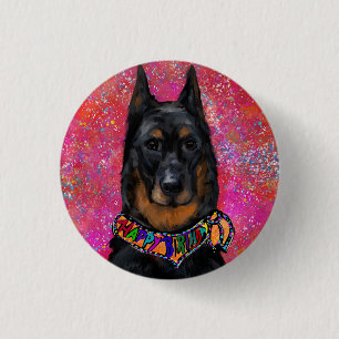Beauceron 3 cm round badge