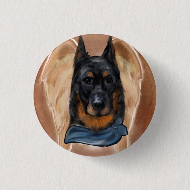 Beauceron 3 Cm Round Badge (Front)