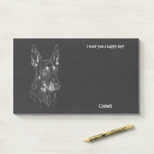 Beauceron Abstract Art Dog Name Post-it Notes