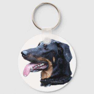beauceron arlequin key ring