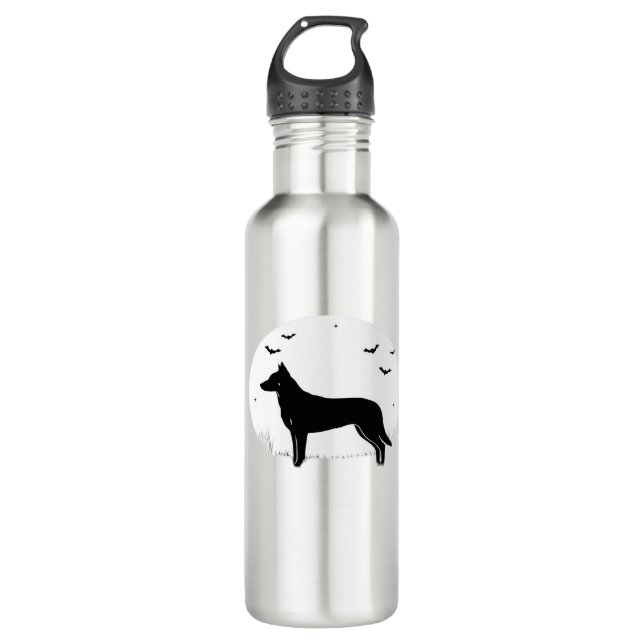 Beauceron Dog – Halloween Moon Silhouette Classic  710 Ml Water Bottle (Front)