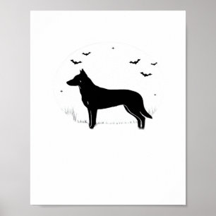 Beauceron Dog – Halloween Moon Silhouette Classic  Poster