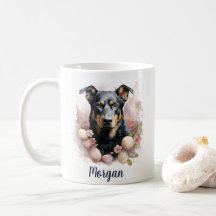 Beauceron - Easter Eggs & Cherry blossoms -  