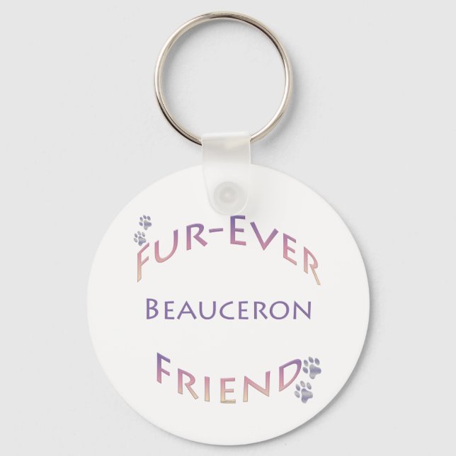 Beauceron Furever Key Ring (Front)