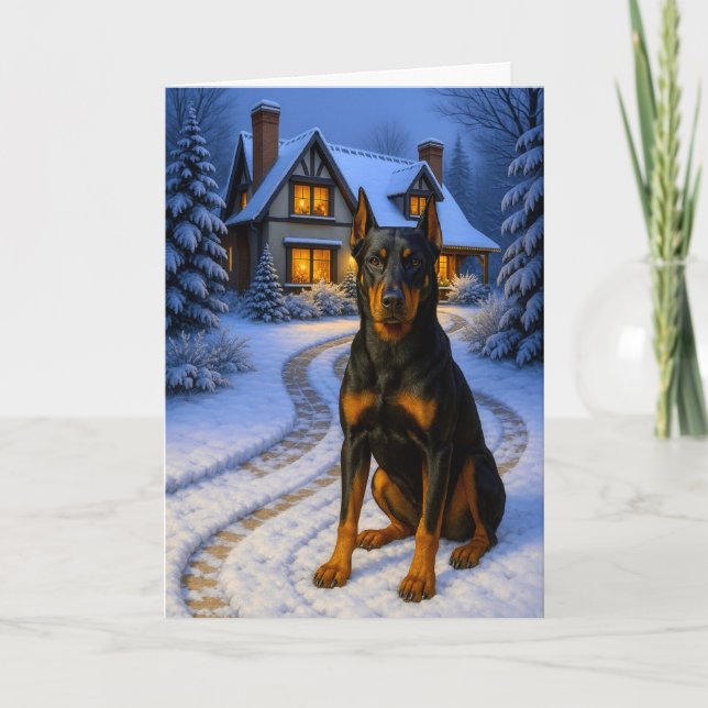 Beauceron Holiday Card (Front)