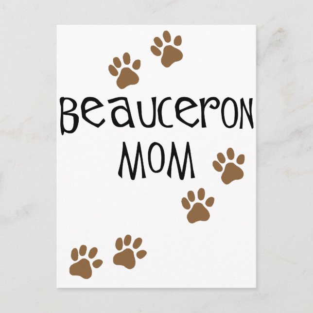Beauceron Mum Postcard (Front)