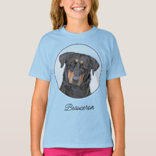 Beauceron Painting - Cute Original Dog Art T-Shirt