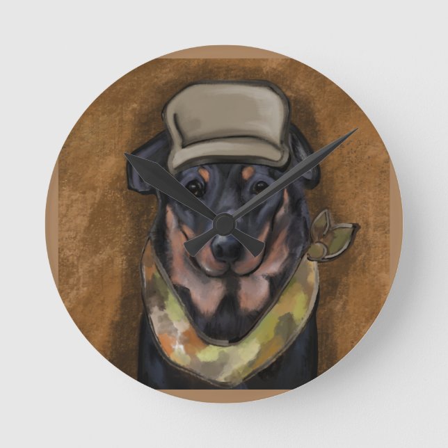 Beauceron                round clock (Front)