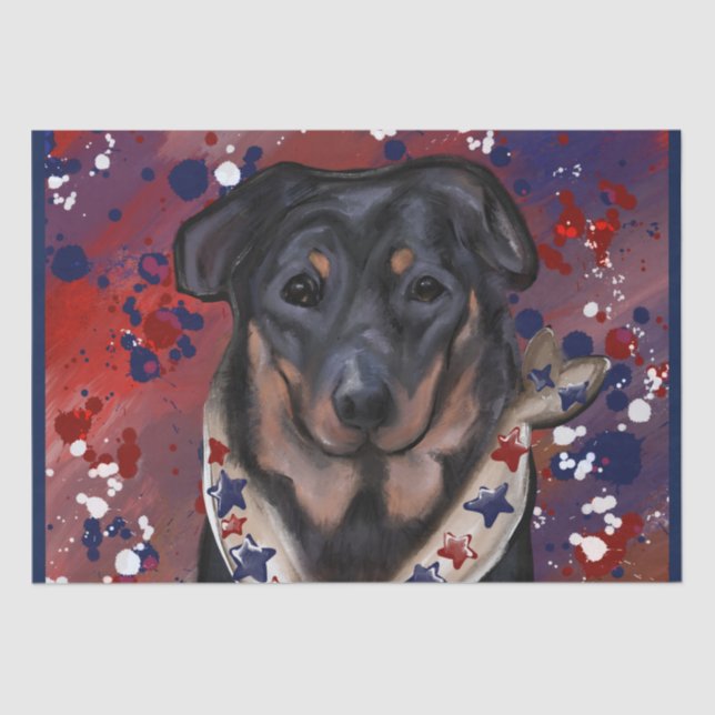 Beauceron              tissue paper (Front)