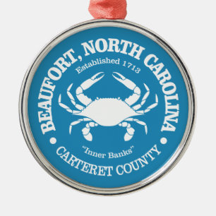 Beaufort NC (crab) Metal Tree Decoration