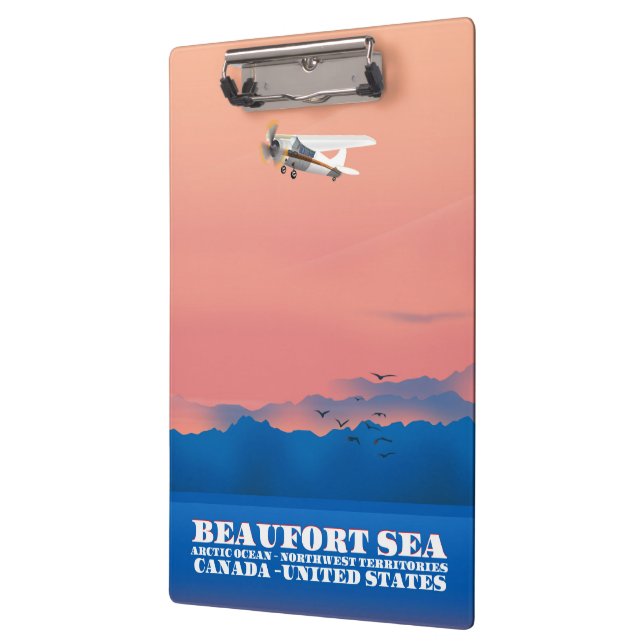Beaufort Sea Canada USA travel poster Clipboard (Left)
