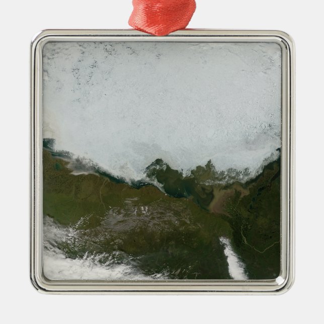 Beaufort Sea Metal Tree Decoration (Front)