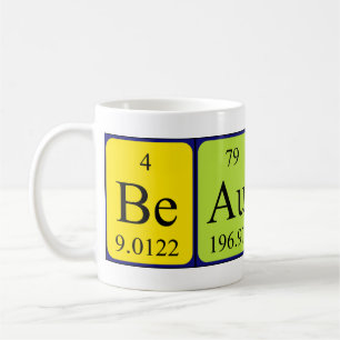Beaulah periodic table name mug