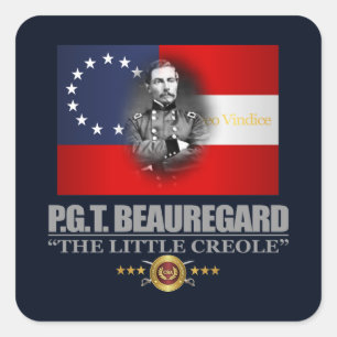 Beauregard (Southern Patriot) Square Sticker
