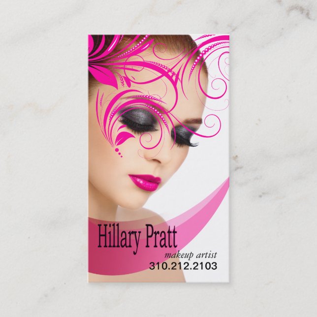 "Beaute Beauty" - Makeup Artist, Beauty Salon Business Card (Front)