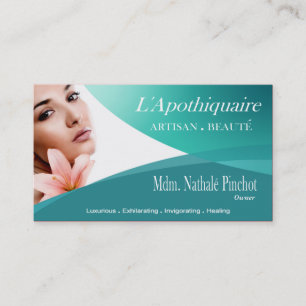 Beauté Salon Day Spa Massage Therapy Aromatherapy Business Card