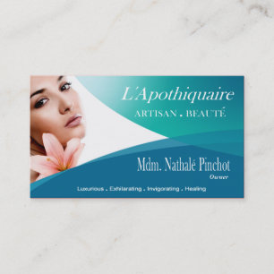 Beauté Salon Day Spa Massage Therapy Aromatherapy Business Card