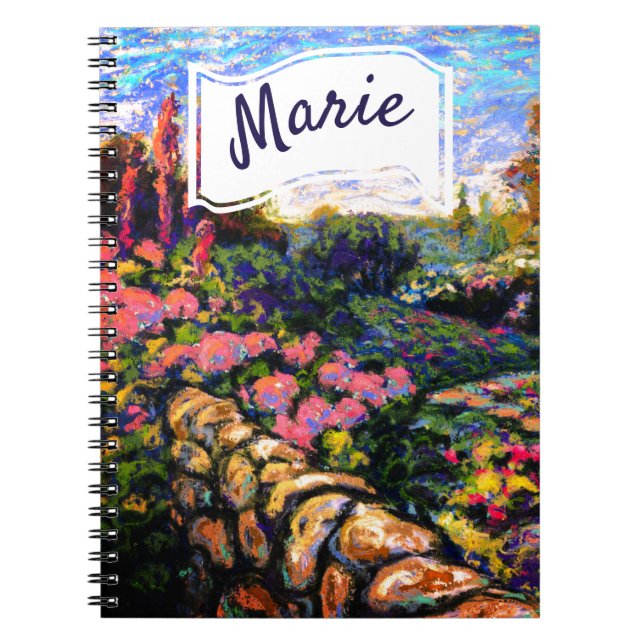 Beauteful Omniseasonal Garden with your Name Notebook (Front)