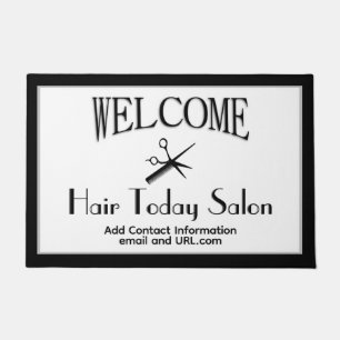 Beautician Business Name Contact Info Welcome Doormat