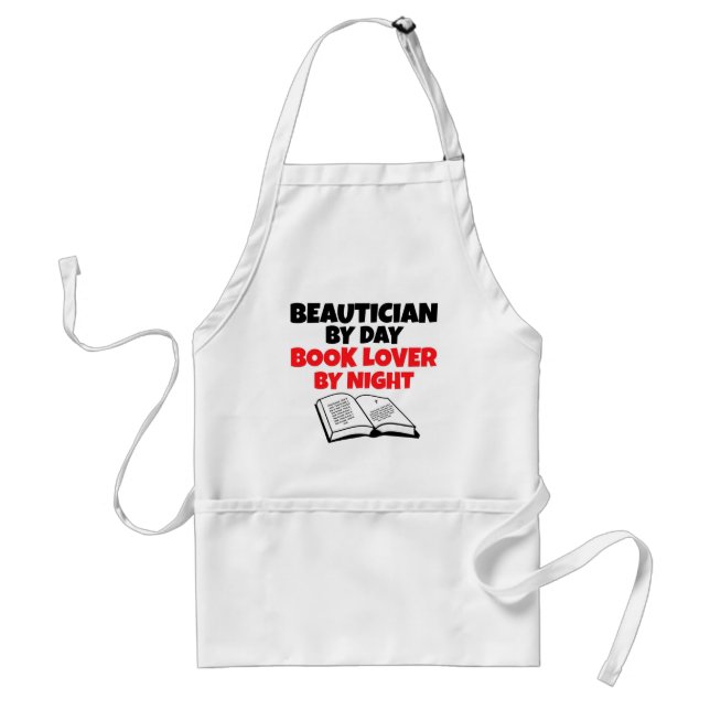 Beautician by Day Book Lover by Night Standard Apron (Front)