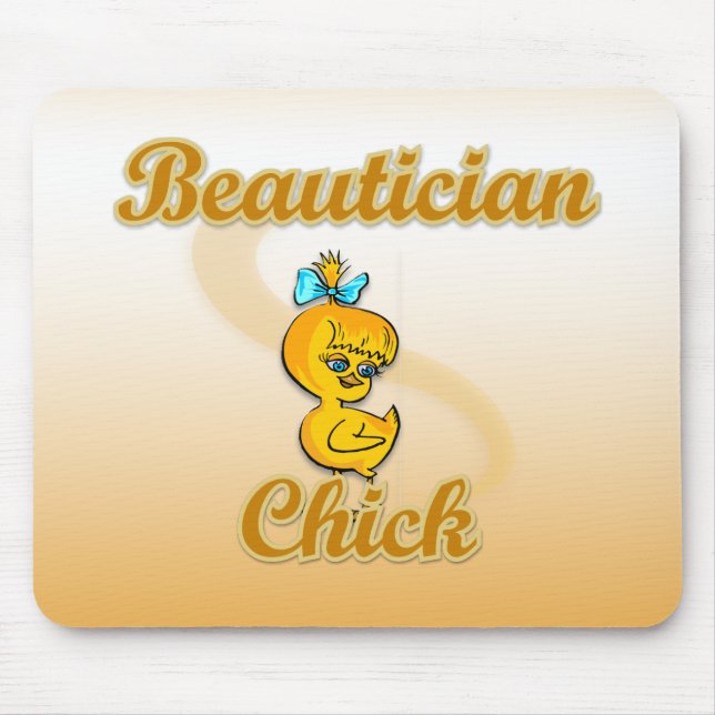 Beautician Chick Mouse Mat (Front)