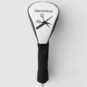 Beautician Comb and Scissors Personal Golf Head Cover