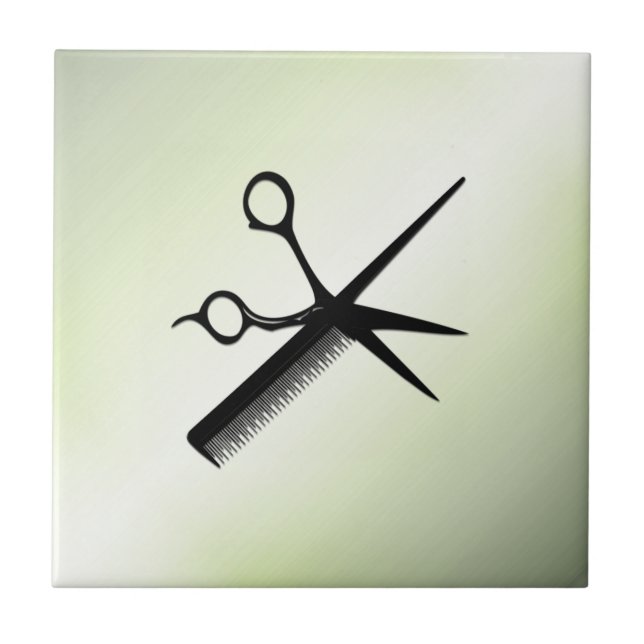 Beautician Design Apple Green Tile (Front)