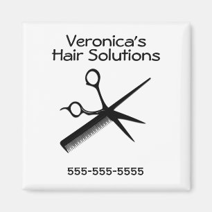 Beautician Design Business Salon Magnet