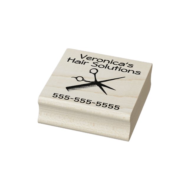 Beautician Design Business Salon Rubber Stamp (Stamp)