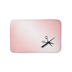 Beautician Design Pink Bath Mat