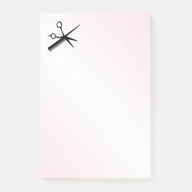 Beautician Design Pink Post-it Notes (Front)