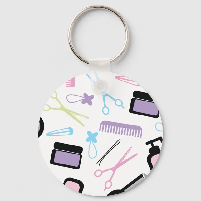 Beautician Gift Idea Key Ring (Front)