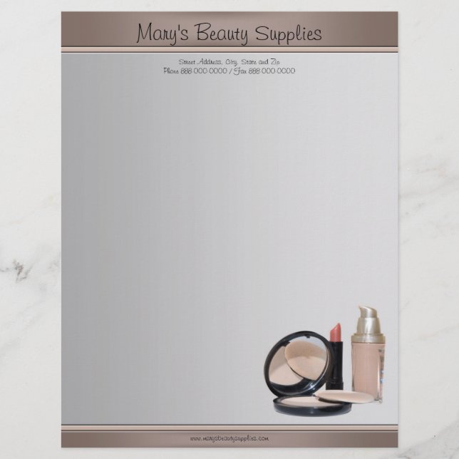 Beautician Letterhead (Front)