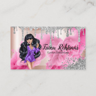 Beautician Makeup Lashes Brows Artist Business Card