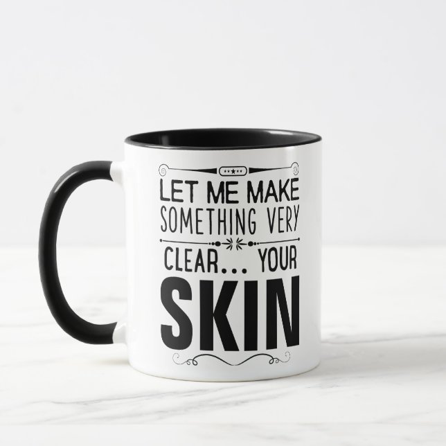 beautician Skincare consultant gift aesthetician Mug (Left)