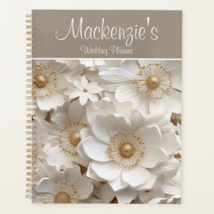 Beautiful 3D White Gardenia Wedding Planner