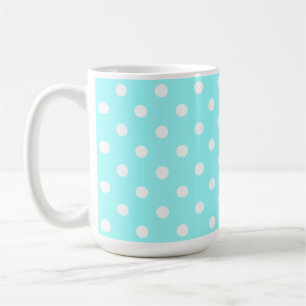Beautiful 50's Green With White Polka Dots Coffee Mug